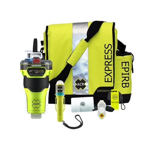 ACR GlobalFix V5 AIS EPIRB Survival Kit with Ditchbag and Signaling Gear – The Ultimate Safety Solution for Emergency situations, ensuring Reliable Distress signaling (Model 2338.1).