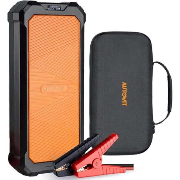 Autowit Super Capacitor Jump Starter, 12V Batteryless Portable