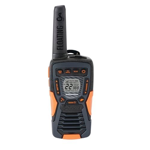 Cobra ACXT1037R FLT Floating Walkie Talkie, Waterproof, Rechargeable
