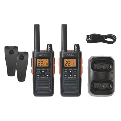 Cobra RX680 Walkie Talkies (2-Pack), IP54 Water Resistant Design