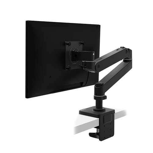 Ergotron – Upgraded LX Pro Premium Monitor Arm, Single Monitor Desk Mount – fits Flat Curved Ultrawide Computer Monitors up to 34 Inches, 4 to 22 lbs, VESA 75x75mm or 100x100mm – Matte Black