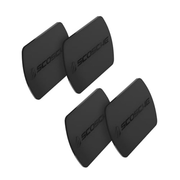 Scosche MPLT54T-4PKBP0 MagicMount Replacement Plate Kit for Magnetic Car Phone Mount