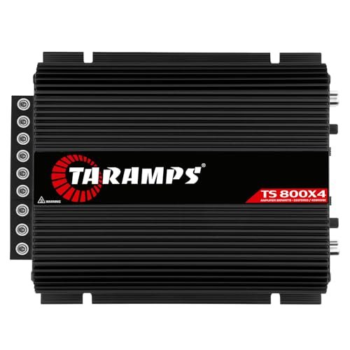 Taramps TS 800X4 2 Ohms Black 800W RMS 4 Channel Class D Car Amplifier