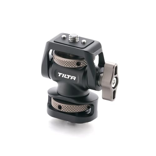 Tilta Camera Monitor Mounting Bracket | 1/4"-20 with Locating Pins for External Monitor Accessories | Supports 4.4lb Load | 360° Rotation 175° Tilt | Aluminum Adjustable Locking Arm for Camera Rigs